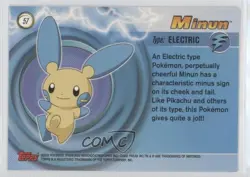 Minun Topps Pokemon Advanced #57 2003 - Image 2