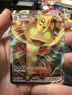 Pokemon TCG Meowth V and VMAX Black Star Promo SWSH004 SWSH005 Holo NM - Image 3