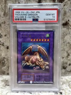 Yu-Gi-Oh! TCG PSA 10 Gem MT 1999 Thousand Dragon Volume 6 Ultra PR Pop 36 🔥📈 - Image 1