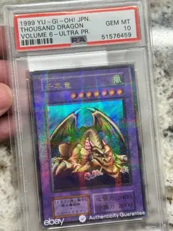Yu-Gi-Oh! TCG PSA 10 Gem MT 1999 Thousand Dragon Volume 6 Ultra PR Pop 36 🔥📈 - Image 3