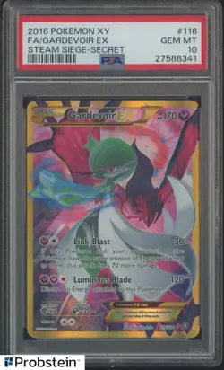 2016 Pokemon XY Steam Siege Secret #116 FA Gardevoir EX PSA 10 GEM MINT - Image 1