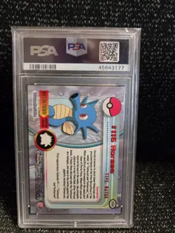 PSA 10 2000 Pokemon Game Topps Chrome Horsea TV Rare Base Series 2 GEM MINT 116 - Image 2