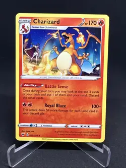 Pokemon TCG Vivid Voltage SWSH04 Charizard 025/185 Reverse Holo + Non Holo Rare - Image 4