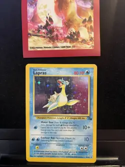 Pokemon Card Lapras 10/62 Holo Rare Fossil Set 069💎NM💎 - Image 1
