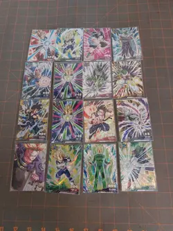 Foil Dragon Ball Super Cards Lot Trunks Vegeta Piccolo lot of 16 - Image 1
