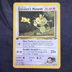 Giovanni's Meowth Gym Challenge 1st Edition Regular Card 43/132 - Image 1