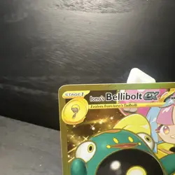 Pokemon Ionos Bellibolt EX Gold Ultra Rare Journey Together Mint Condition Card - Image 2