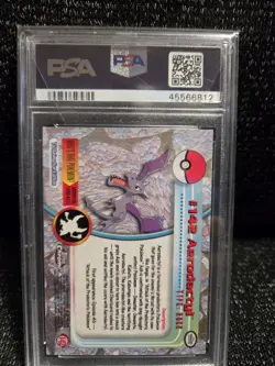 PSA 9 2000 Pokemon Game Topps Chrome Aerodactyl TV Rare Base Series 2 MINT GEM - Image 2