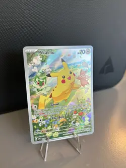 Pokemon Card TCG - Pikachu SVP 088 Black Star Promo Paldea Adventure Chest NM - Image 3