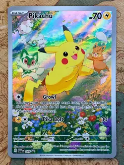 Pokemon Card TCG - Pikachu SVP 088 Black Star Promo Paldea Adventure Chest NM - Image 2