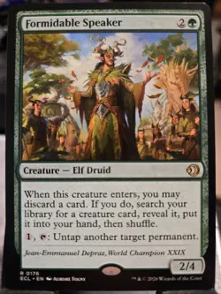 Formidable Speaker 176 Rare - MTG Lorwyn Eclipsed ECL Near mint - Image 1