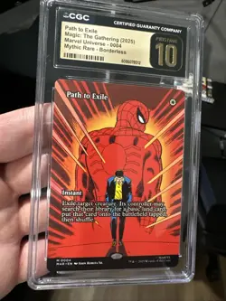 MTG Borderless Marvel Eternal-Legal MAR Path to Exile CGC Pristine 10 Pop 1 🔥 - Image 1