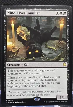 Nine-Lives Familiar #66 Foundations Regular Rare - Image 1
