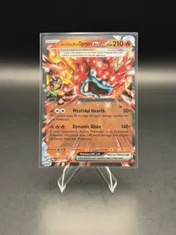 Hearthflame Mask Ogerpon ex 17/131 Double Rare - Pokemon Prismatic Evolutions NM - Image 1