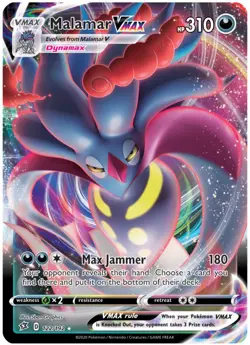 Malamar VMAX - 122/192 - Ultra Rare NM, English Pokemon Rebel Clash - Image 1
