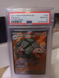 GOLEM ex 2023 POKEMON MEW EN #189 ULTRA RARE PSA 10 - Image 3