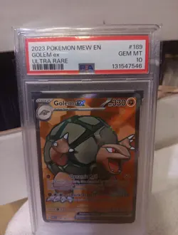 GOLEM ex 2023 POKEMON MEW EN #189 ULTRA RARE PSA 10 - Image 4