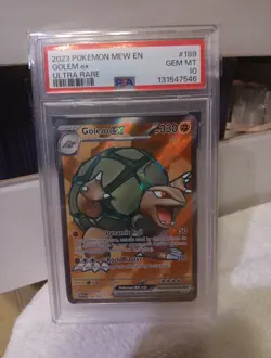 GOLEM ex 2023 POKEMON MEW EN #189 ULTRA RARE PSA 10 - Image 5