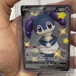 Pokemon Shining Fates - Shiny Indeedee V SV114/SV122 Full Art Rare - NM/MT TCG - Image 1
