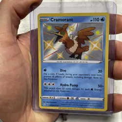 Pokemon TCG Cramorant Shining Fates SV030/SV122 Holo Shiny Holo Rare NM Nintendo - Image 1