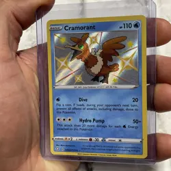 Pokemon TCG Cramorant Shining Fates SV030/SV122 Holo Shiny Holo Rare NM Nintendo - Image 2