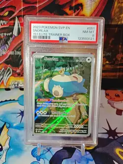 Pokemon TCG - SV Black Star Promo SVP EN Snorlax #051 Graded - PSA 8 - Image 1
