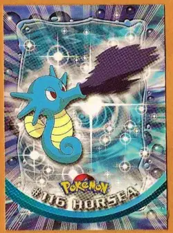 2000 Topps Pokemon TV Animation Edition Horsea #116 Blue Topps Logo NM-MT - Image 3