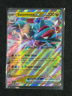 Pokemon TCG Journey Together Salamence ex Double Rare Holo 114/159 - Image 1