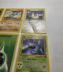 1999 Pokemon Lot Metapod Set 2 Common 81/130 Machop Fossil Goldbat Jungle Eevee - Image 2