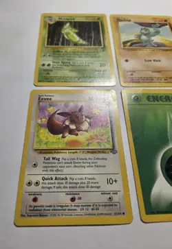 1999 Pokemon Lot Metapod Set 2 Common 81/130 Machop Fossil Goldbat Jungle Eevee - Image 3