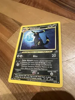 Umbreon Holo 1st Edition Neo Discovery #13/75 Pokemon - Image 1