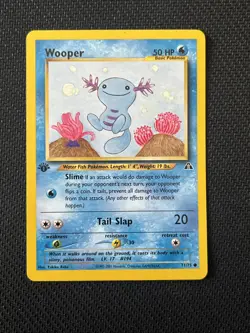 Pokemon TCG Wooper Neo Discovery 71 1st Edition - Image 1