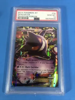 2014 Pokemon XY Phantom Forces Gengar EX 34/119 PSA 10 Gem Mint - Image 3