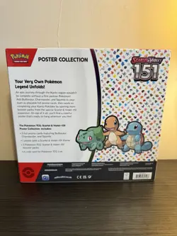 Pokemon TCG Scarlet & Violet 151 Poster Collection Box - New Sealed - Image 4