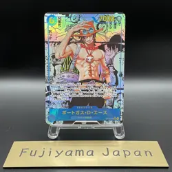 Ace OP13-119 SEC Manga Alt Art Carrying on His Will One Piece Card Japanese NM - Image 1