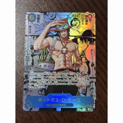 Ace OP13-119 SEC Manga Alt Art Carrying on His Will One Piece Card Japanese NM - Image 1