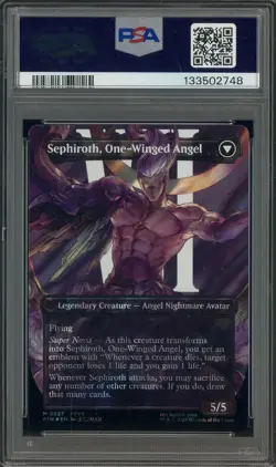 2025 MTG Final Fantasy En Char Borderless Surge Foil #0527 Sephiroth PSA 10 - Image 2