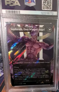 Sephiroth 0527 Char Borderless-Surge Foil MTG Final Fantasy PSA 10 - Image 2