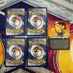 Pokemon TCG - Ash's Pikachu SM110, SM112, SM113, SM114 "I Choose You" - NM - Image 2