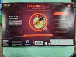 Pokemon TCG: Flareon VMAX Premium Collection Box New Sealed Box - Image 2