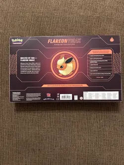 Pokemon TCG Flareon VMAX Premium Collection Box NEW SEALED Eevee - Image 2