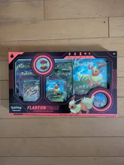 Pokemon TCG Flareon VMAX Premium Collection Box NEW SEALED Ships Free - Image 1