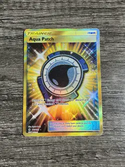 Pokemon TCG Aqua Patch Sun & Moon: Guardians Rising 161/145 Holo Secret Rare #39 - Image 1