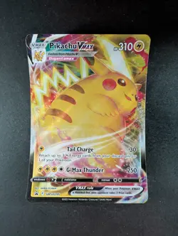 2023 Pokemon PIKACHU VMAX #SWSH286 Black Star Promos Jumbo Card Holo English (A) - Image 1