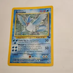 Articuno 2/62 Fossil Holo LP Vintage Pokemon Card WOTC 1999 Rare - Image 2