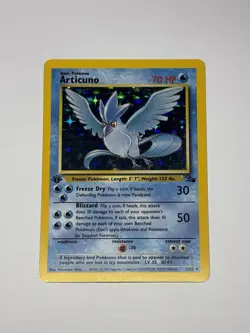 Articuno Holo Rare 1st Edition 2/62 - 1999 Fossil WoTC Pokemon TCG Card NM/LP - Image 1