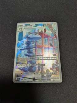 Steelix 208/182 Illustration Rare Holo Pokemon TCG Paradox Rift Near Mint - Image 1
