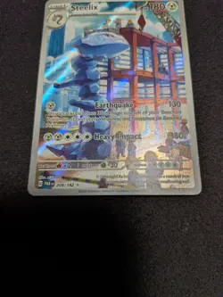 Steelix 208/182 Illustration Rare Holo Pokemon TCG Paradox Rift Near Mint - Image 3