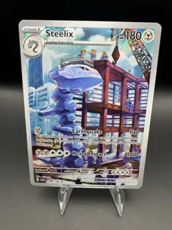 Steelix 208/182 Illustration Rare Holo Pokemon TCG Paradox Rift Near Mint - Image 1