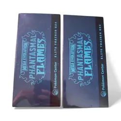 Phantasmal Flames Pokemon Center Elite Trainer Box ETB SEALED TCG Set Factory x2 - Image 2